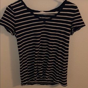 short sleeve striped tee